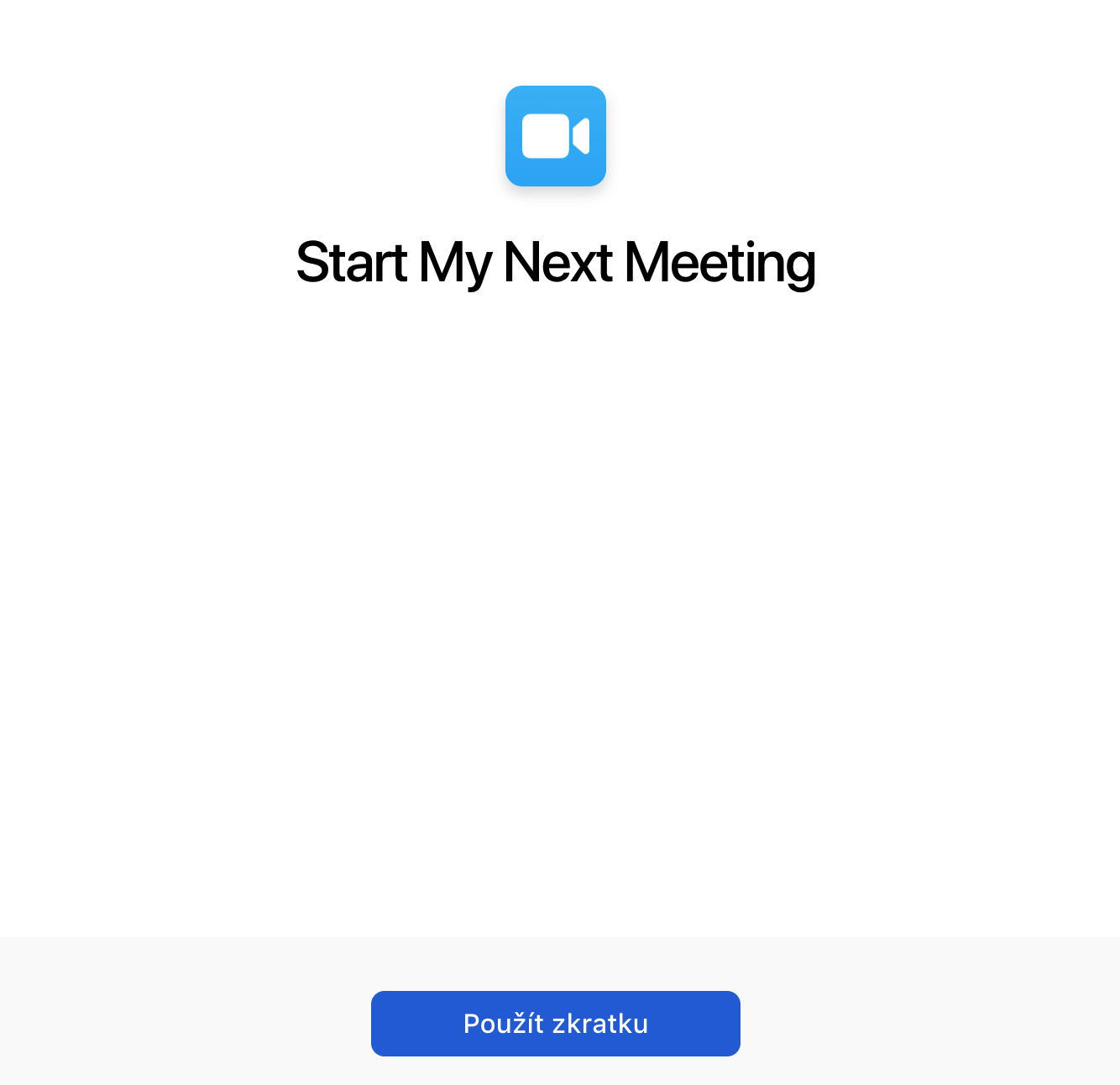 Start My Next Meeting Start My Next Meeting