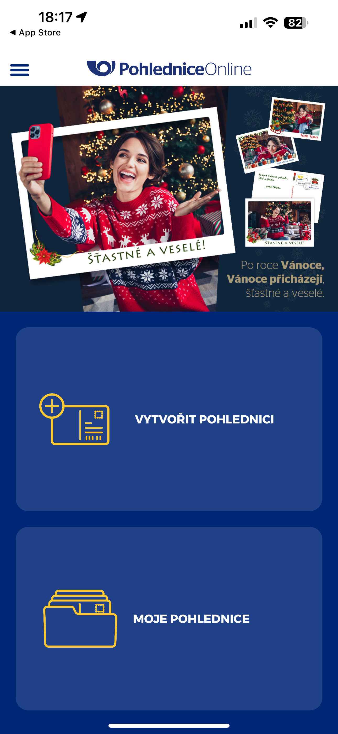 iPhone 経由でクリスマスの挨拶を送る方法 - Jablíčkář.cz