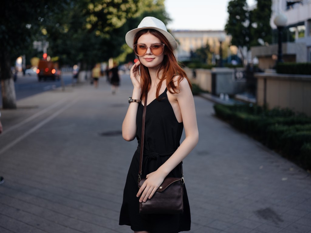 beautiful woman in a hat outdoors summer fashion beautiful woman in a hat outdoors summer fashion