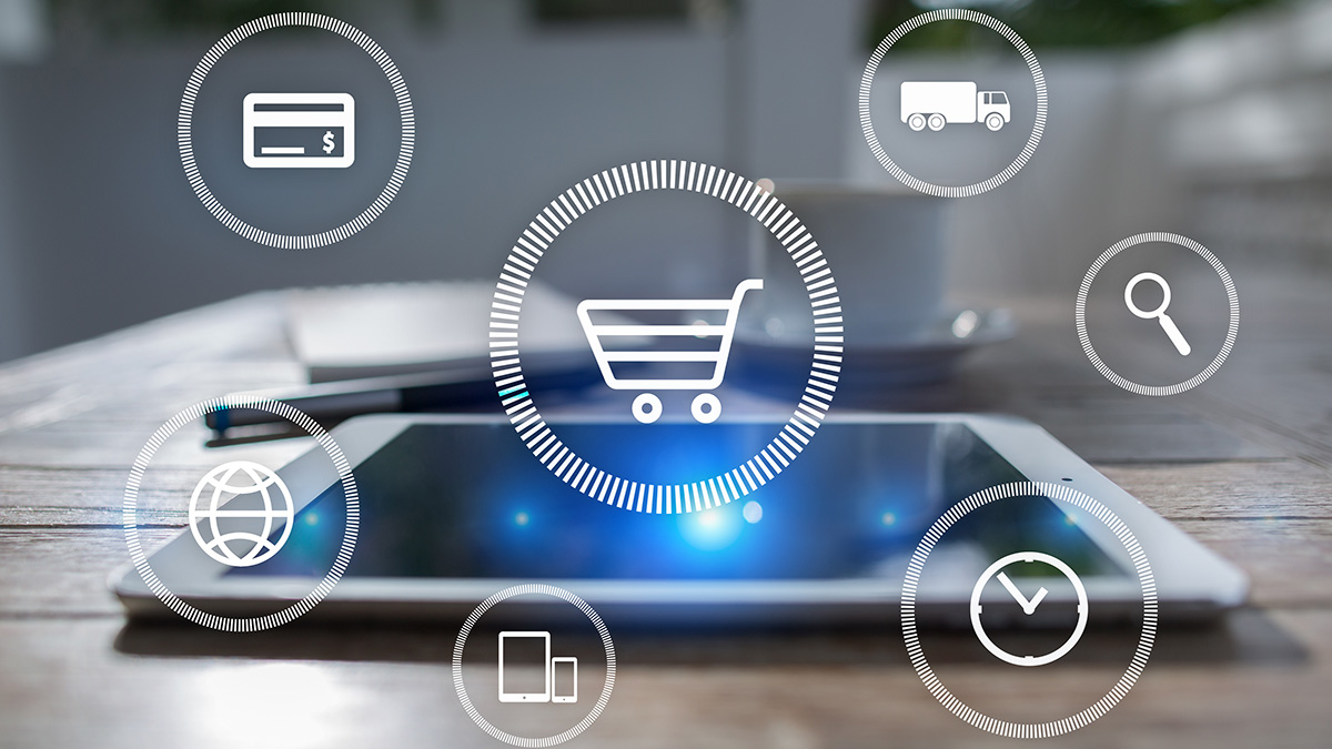 E commerce.,Internet,Shopping.,Online,Purchase.,Business,,Internet,And,Technology,Concept.