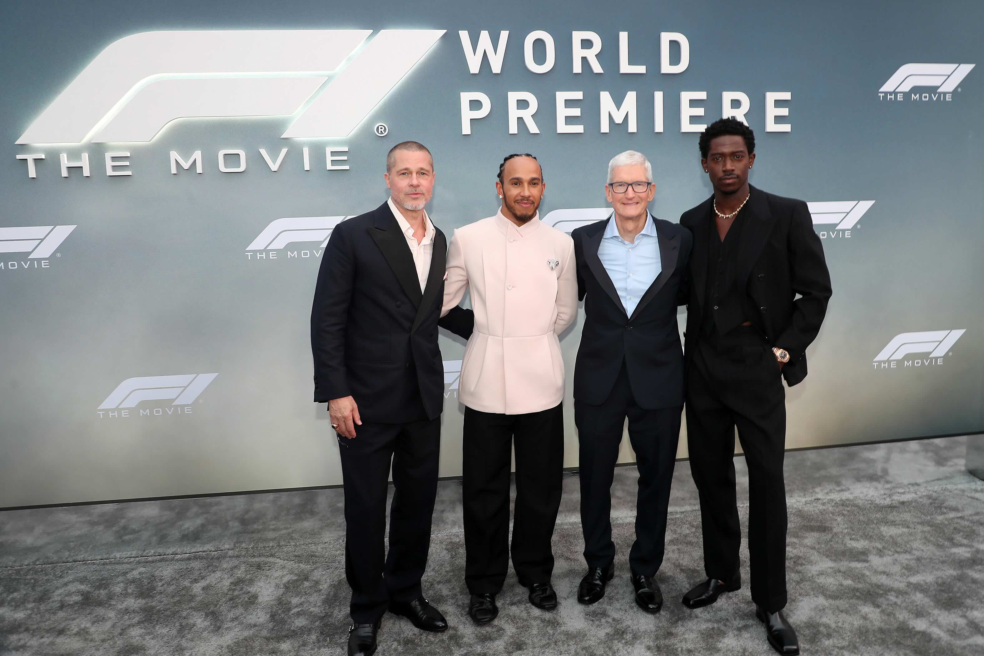 Brad Pitt, Lewis Hamilton, Tim Cook and Damson Idris