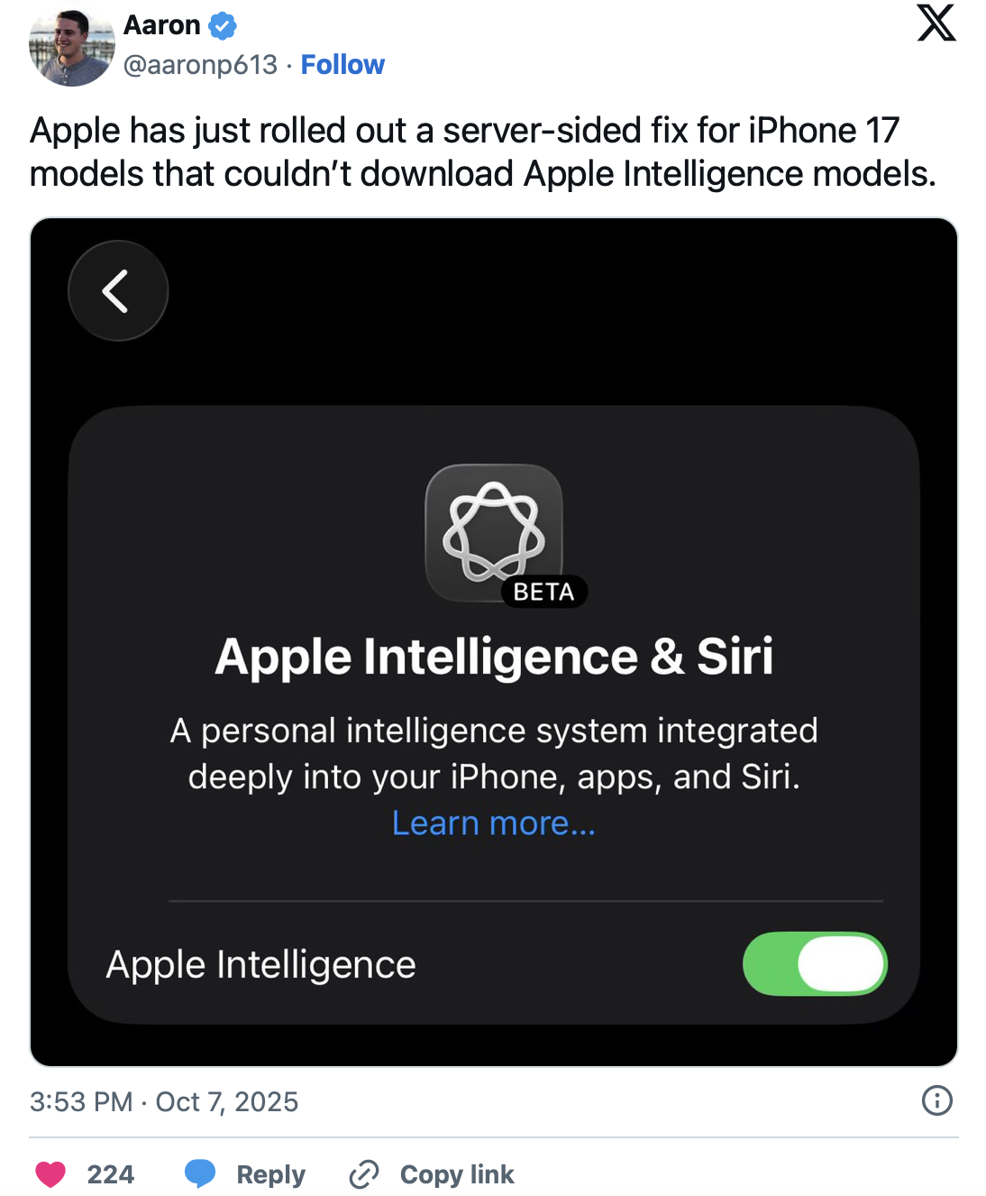 Apple Intelligence Apple Intelligence