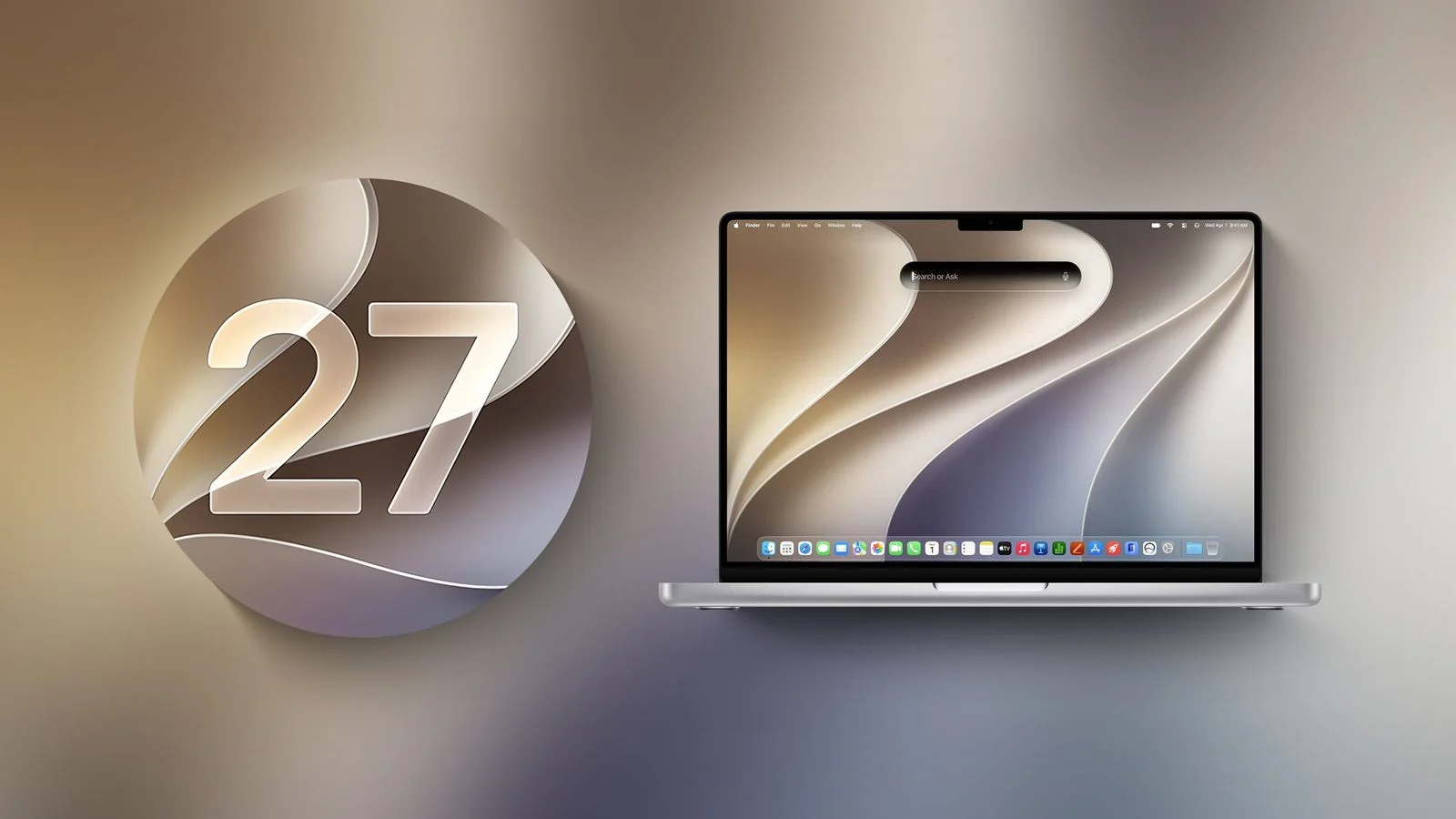 macOS 27 next to MacBook Pro Running macOS 27.jpg